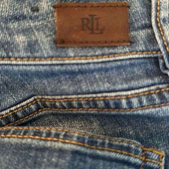 Lauren Ralph Lauren Womens Modern Straight Curvy Jeans size 12 ALTERED - Picture 14 of 16